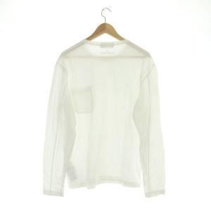 STONE ISLAND Tシャツ 長袖 ロンT クルーネック コットン イタリア製 L 白 ホワイト 641522057