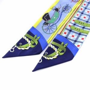 HERMES Les Voitures Nouvelles 馬車の変遷 ツイリー スカーフ マルチカラー