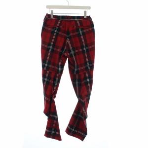 COMME des GARCONS AD2010 10AW Inside decoration インサイドデコレーション タータンチェック カーブ パンツ 変形