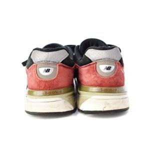 New Balance USA製 スニーカー ローカット レースアップ UK8 赤