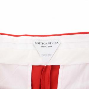 BOTTEGA VENETA 629331 V0KF0 20AW ストラップディテールギャバジンロングパンツ 50 レッド