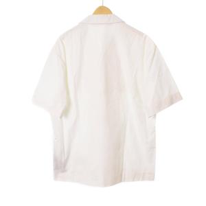 PALM ANGELS Miami Bowling Shirt ボーリングシャツ 開襟 半袖 プリント 46 白 ホワイト PMGA087S21FAB001