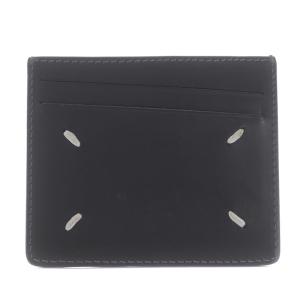 Maison Margiela カードケース 名刺入れ レザー 牛革 鹿革 黒 ブラック チャコールグレー S35UI0432