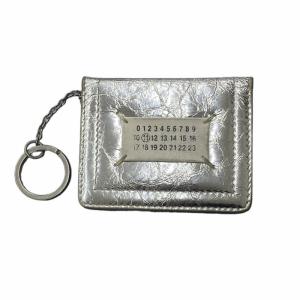 カードケース レザー キーリング ウォレット シルバー S56UI0128