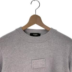 FENDI FZX126AM6H ロゴセーター ウールニット 46 グレー