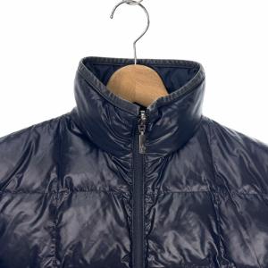 MONCLER 茶タグ リバーシブルダウンコート ロング ロゴ 1 紺 ネイビー 49386/30