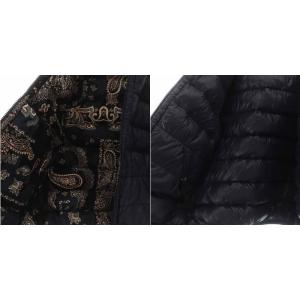 MONCLER 21AW FREVILLE リバーシブルダウン ジャケット ハイネック 総柄 3 紺