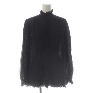 ザ プレーリー ブラウス THE PRAIRIE BLOUSE シャツ フリルカラー 長袖 シアー ドット 絹 シルク 00