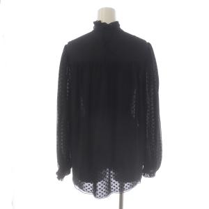 MARC JACOBS ザ プレーリー ブラウス THE PRAIRIE BLOUSE シャツ フリルカラー 長袖 シアー ドット 絹 シルク 00
