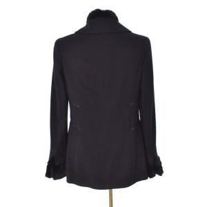 CHANEL P19876V07699 2002AW 02A ステンカラーコート カシミヤ 40 ブラック