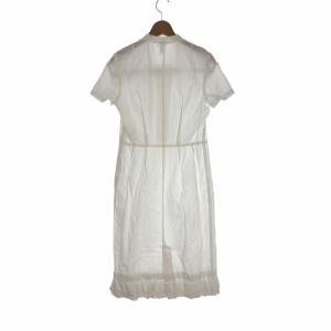 COMME des GARCONS COMME des GARCONS インサイドアウト スカラップワンピース リボン M 白 ホワイト