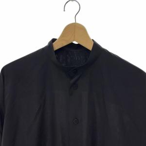 HOMME PLISSE ISSEY MIYAKE HP31FJ031 BOW-TIE PRESS SHIRT バンドカラー 2 ブラック