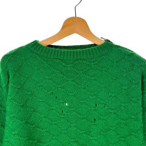 Maison Margiela 22SS 白タグ ダメージ加工ニット ショルダージップ Knitwear S S030-MM MALE RTW MAIN S
