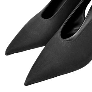 MM6 Maison Margiela ヒール パンプス リボン Sandals S059-MM6 SHOES AVP 38 黒 ブラック S66WP0076 GY33