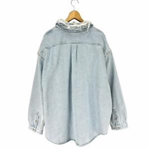 Levi's ×ERL DENIM OVER SHIRT  ダメージ加工 XXL ブルー ERL07B201