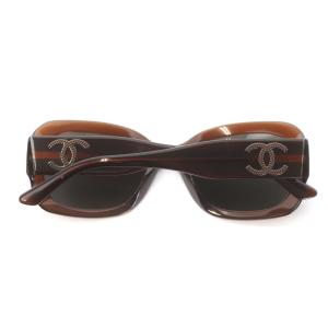 CHANEL ココマーク サングラス 5417 135 茶 ブラウン 黒 ブラック 5102-A