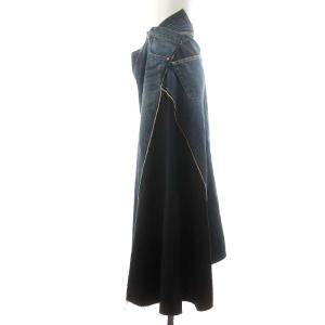 JUNYA WATANABE AD2017 18SS COMME des GARCONS denim スカート フレア ミモレ
