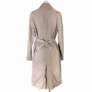 MM6 Maison Margiela コート ショールカラー ウエストベルト イタリア製 ピンク系 I38 RF