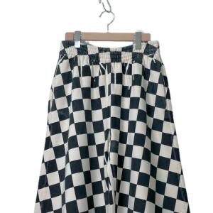 MM6 Maison Margiela S62KB0107 ブロックチェック ワイドパンツ 