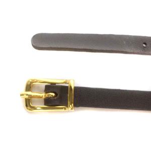 ETRO ベルト ハトメ レザー 総柄 黒 ブラック ゴールド色 マルチカラー