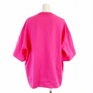 Drawer 23SS M.SUMMER1 コットン天竺 スクエア Tシャツ カットソー 五分袖 クルーネック 刺繍 1 S ピンク 6517-299-0673