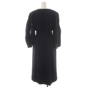 AKIRANAKA V-neck puff sleeves dress ドレス ワンピース ロング 五分袖 Vネック パフスリーブ