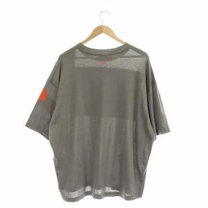 A-COLD-WALL GRAPHIC T-SHIRT Tシャツ カットソー 半袖 オーバーサイズ プリント L グレー ホワイト