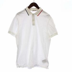 22SS ポロシャツ 半袖 鹿の子 ロゴ L 白 ホワイト I20918A00005 84556 /XZ