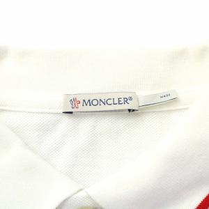MONCLER 22SS ポロシャツ 半袖 鹿の子 ロゴ L 白 ホワイト I20918A00005 84556 /XZ