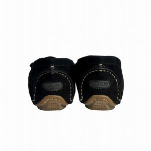LANVIN コレクション スウェード モカシン ローファー 靴 23.0cm 黒 ブラック
