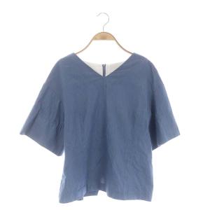 23SS SERGE de bleu x ADORE コットンシャンブレーブラウス Vネック プルオーバー