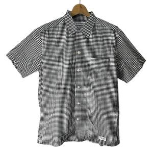 ×THOMAS MASON トーマス メイソン ギンガム チェック シャツ 黒 ブラック 白 ホワイト