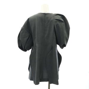 ENFOLD 23AW ASYMMETRY VOLUME SLEEVE PULLOVER 38 グレー