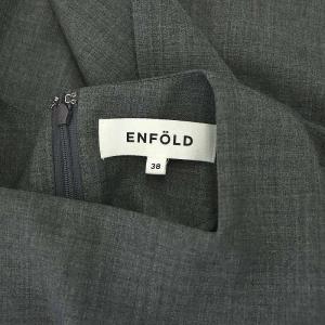 ENFOLD 23AW ASYMMETRY VOLUME SLEEVE PULLOVER 38 グレー