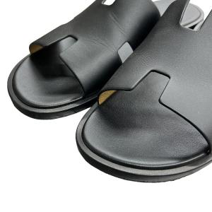 HERMES サンダル イズミール ブラック 25.5cm