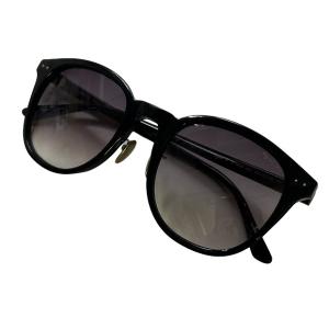 ウェイファーラー型 サイドアクセント サングラス  51-9026 黒 ブラック カラーレンズ グラデーション