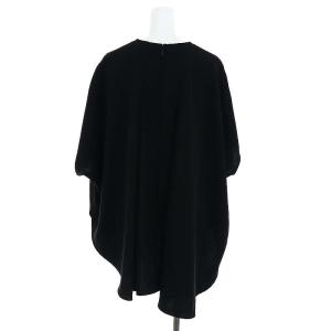 ENFOLD 23AW CIRCLE PULLOVER プルオーバー ブラウス 半袖 38 黒 ブラック