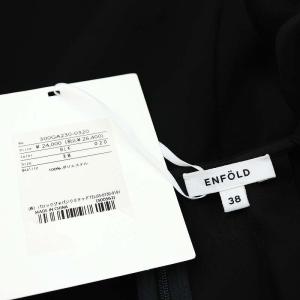 ENFOLD 23AW CIRCLE PULLOVER プルオーバー ブラウス 半袖 38 黒 ブラック