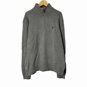 ハーフジップ ニットセーター グレー M（2024/10/12買取） - POLO