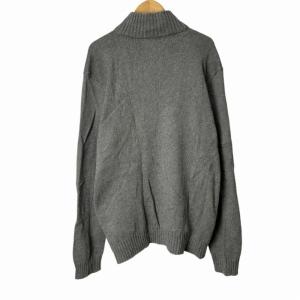 【美品】POLO RALPH LAURENハーフジップ ニット　グレー　M ハーフジップ ニットセーター グレー M（2024/10/12買取） - POLO