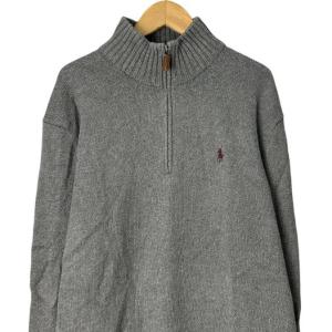 ハーフジップ ニットセーター グレー M（2024/10/12買取） - POLO