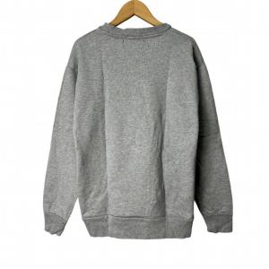 1PIU1UGUALE3 RELAX ラインストーン ロゴ スウェット トレーナー グレー S