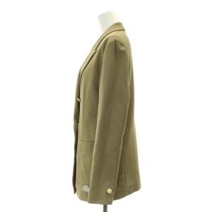 allureville レノクロス ダブルブレスト ジャケット 2 M カーキ /SY OS