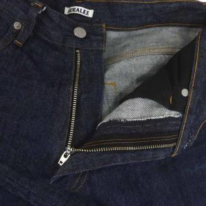AURALEE HARD TWIST DENIM WIDE PANT デニムパンツ 32 ネイビー