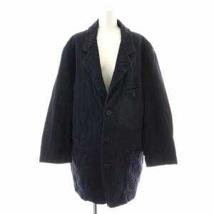 テーラードジャケット ヴィンテージ シングル オーバーサイズ S 紺 ネイビー /NW3