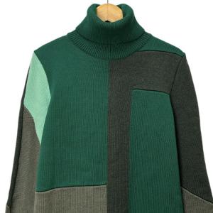 Chloe タートルネック ニットセーター XS 緑 グリーン