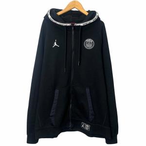 ×PARIS SAINT-GERMAIN ジップアップ パーカー XL ブラック