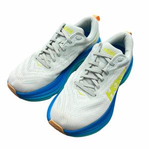 HOKA ONE ONE BONDI 8 ボンダイ ランニングシューズ 27.0cm 白 ホワイト 青 ブルー 1127893