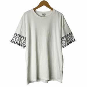 ロゴプリント Tシャツ 半袖 カットソー M 白 ホワイト AA