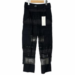 Graphic Mesh Panel Cargo Pants